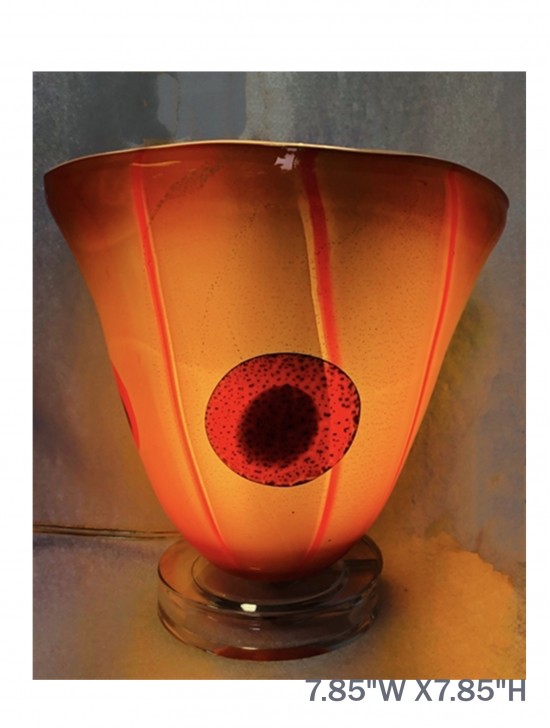 Art Glass Vase Lamp